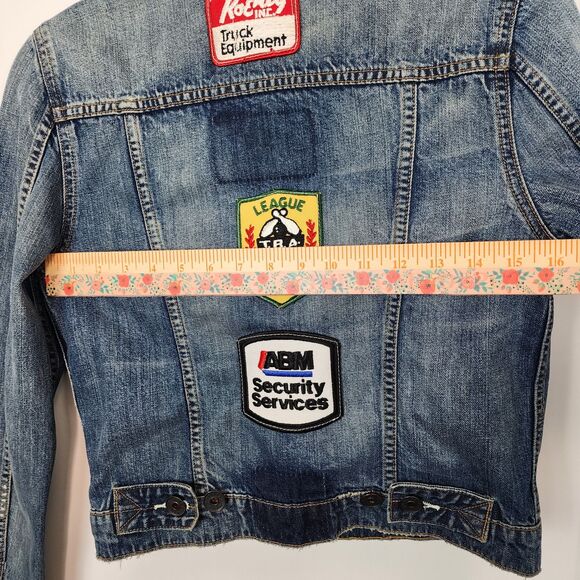 Talley HTF Patch Denim Jacket Size S NWOT - Picture 10 of 11